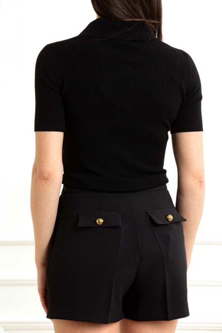 ELISABETTA FRANCHI-POLO TRICOT-EFMK63B51E2 NERO 44