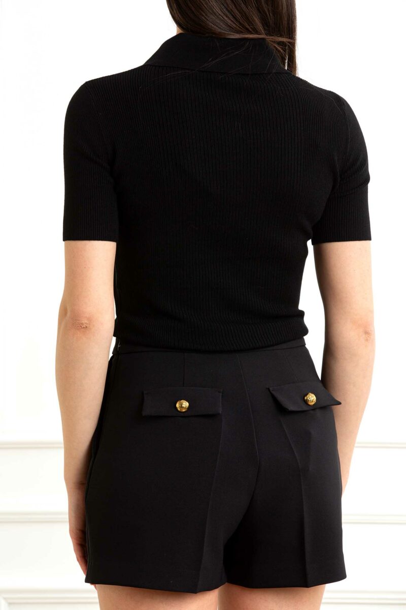ELISABETTA FRANCHI-POLO TRICOT-EFMK63B51E2 NERO 44