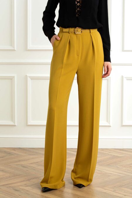 ELISABETTA FRANCHI-PANTALONE PALAZZO-EFPA09552E2 CURRY 44