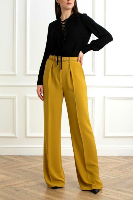 ELISABETTA FRANCHI-PANTALONE PALAZZO-EFPA09552E2 CURRY 44