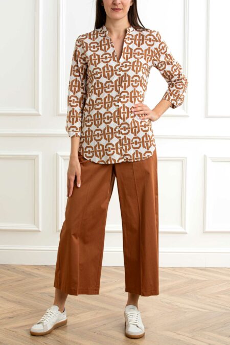EMME MARELLA-CAMICIA MUSSOLA STAMPATA-EMACCOLTO52P COCCIO 46