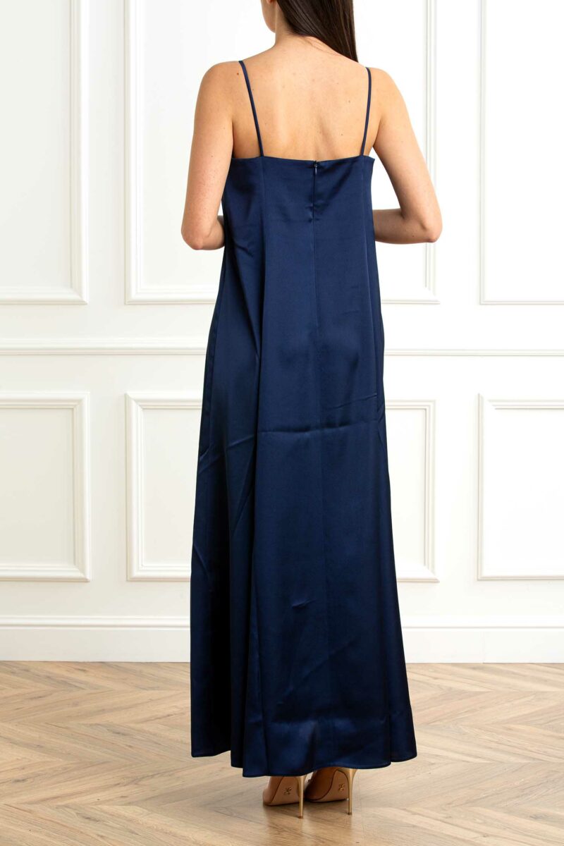 EMME MARELLA-ABITO IN RASO-EMCHRISTINE BLU 46