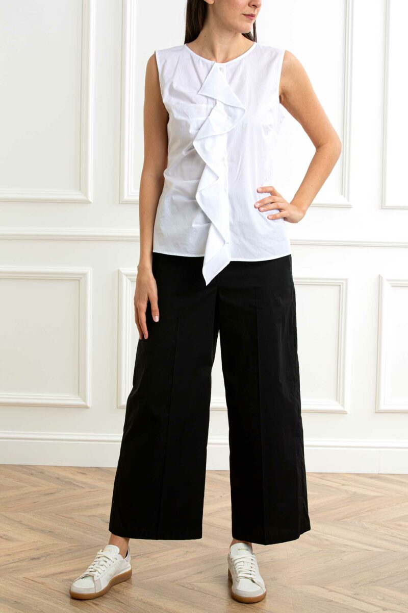 EMME MARELLA-CAMICIA SMANICATA-EMCOSTONE BIANCO 46