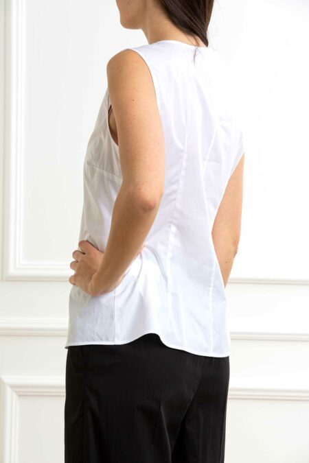 EMME MARELLA-CAMICIA SMANICATA-EMCOSTONE BIANCO 46
