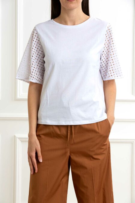 EMME MARELLA-T-SHIRT IN JERSEY-EMEGER BURRO XL