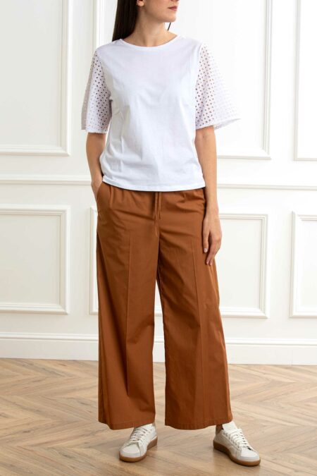 EMME MARELLA-T-SHIRT IN JERSEY-EMEGER BURRO XL