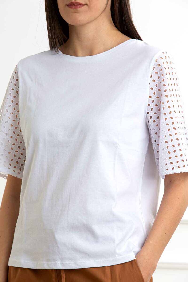 EMME MARELLA-T-SHIRT IN JERSEY-EMEGER BURRO XL