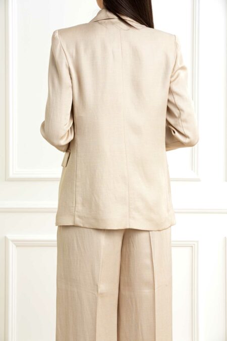 EMME MARELLA-GIACCA MONOPETTO TWILL-EMELETTRA1 BEIGE 46