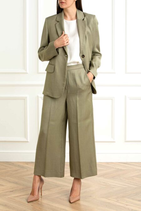 EMME MARELLA-GIACCA MONOPETTO TWILL-EMELETTRA1 KHAKI 46