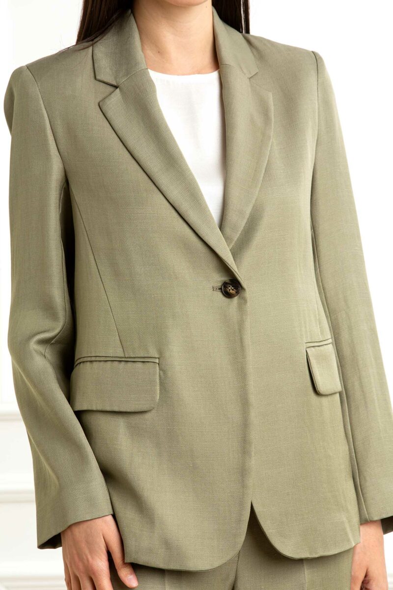 EMME MARELLA-GIACCA MONOPETTO TWILL-EMELETTRA1 KHAKI 46