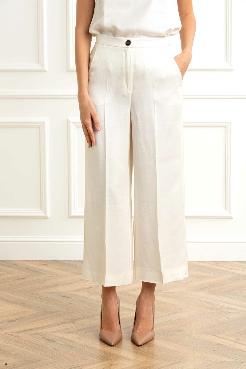 EMME MARELLA-PANTALONE TWILL-EMELETTRA2 BURRO 44