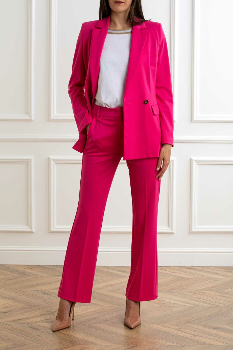 EMME MARELLA-PANTALONE IN JERSEY FLARE-EMFLARE FUXIA S