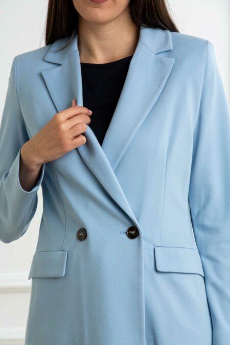EMME MARELLA-GIACCA DOPPIOPETTO JERSEY-EMGEMMA AZZURRO XL