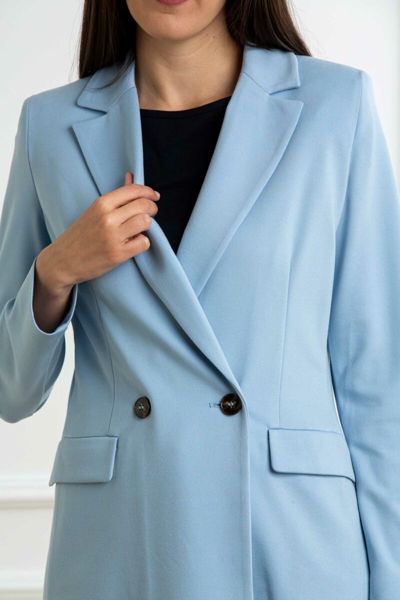 EMME MARELLA-GIACCA DOPPIOPETTO JERSEY-EMGEMMA AZZURRO XL