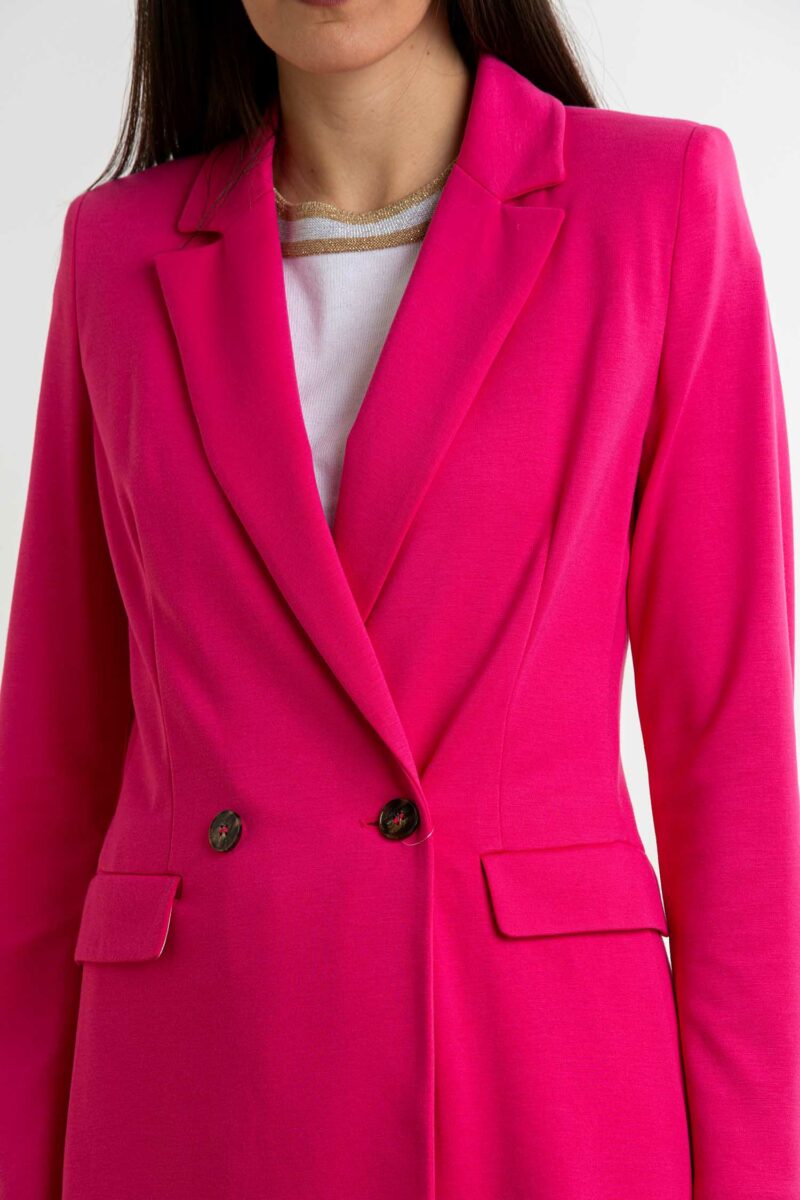 EMME MARELLA-GIACCA DOPPIOPETTO JERSEY-EMGEMMA FUXIA XL
