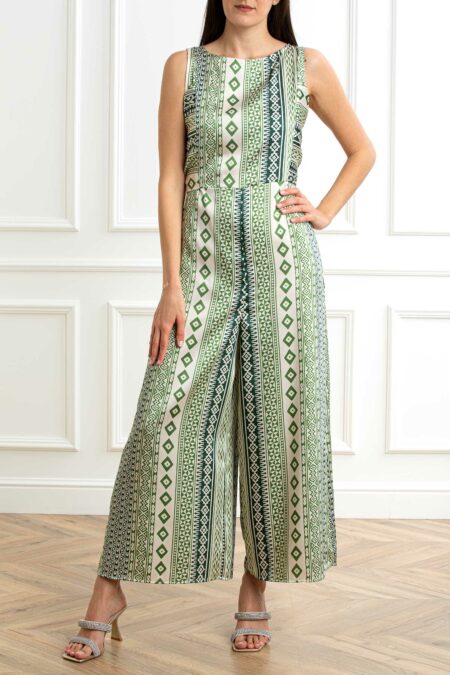 EMME MARELLA-ABITO TWILL STAMPATO-EMISTRICE ETNICA 46