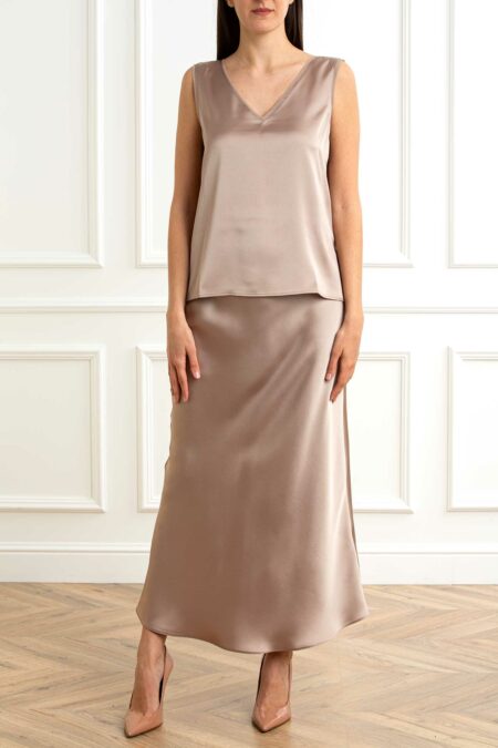 EMME MARELLA-TOP RASO-EMLIEN ORO 46