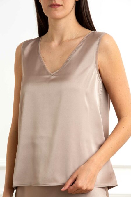 EMME MARELLA-TOP RASO-EMLIEN ORO 46