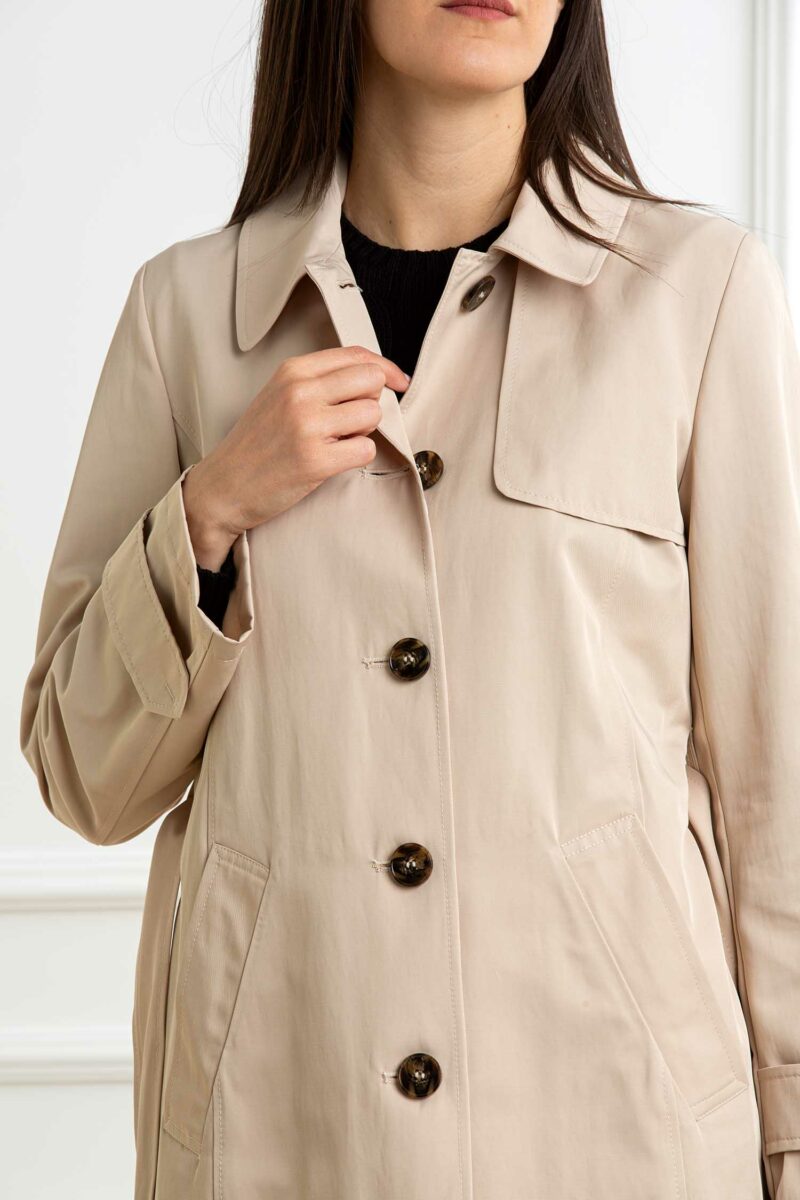 EMME MARELLA-TRENCH IMPERMEABILE-EMMADELEINE ECRU 46