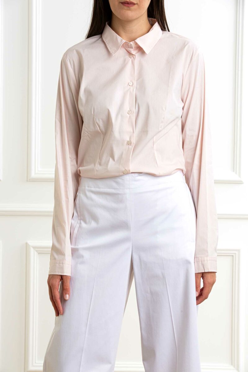 EMME MARELLA-CAMICIA POPELINE STRETCH-EMRACER CIPRIA 46