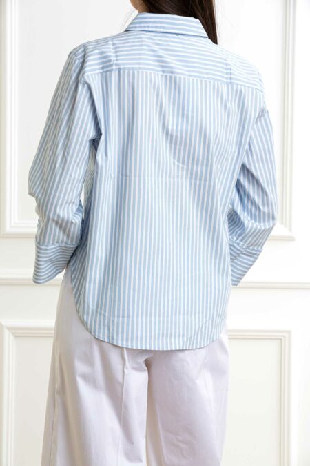 EMME MARELLA-CAMICIA STRETCH UNITO-EMSPEME AZZURRO 44