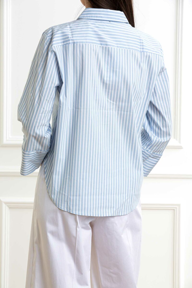 EMME MARELLA-CAMICIA STRETCH UNITO-EMSPEME AZZURRO 44