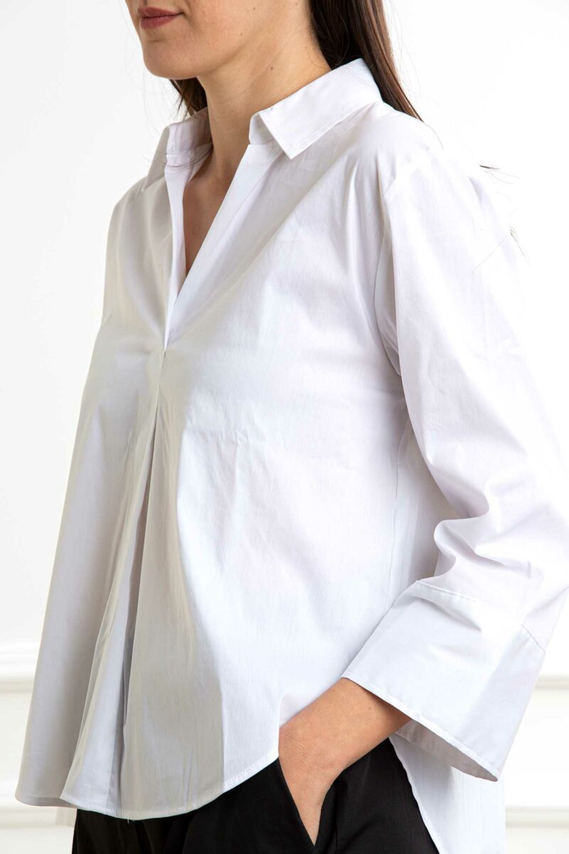 EMME MARELLA-CAMICIA STRETCH UNITO-EMSPEME BIANCO 42
