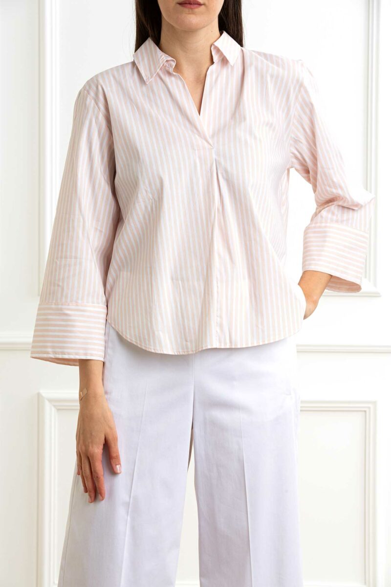 EMME MARELLA-CAMICIA STRETCH UNITO-EMSPEME ROSA 44