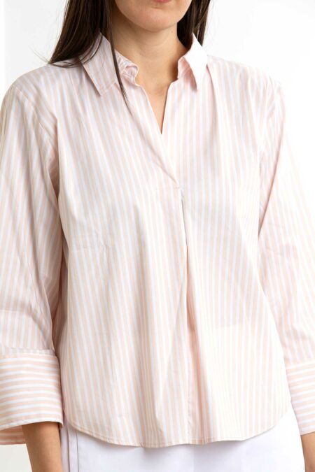 EMME MARELLA-CAMICIA STRETCH UNITO-EMSPEME ROSA 44