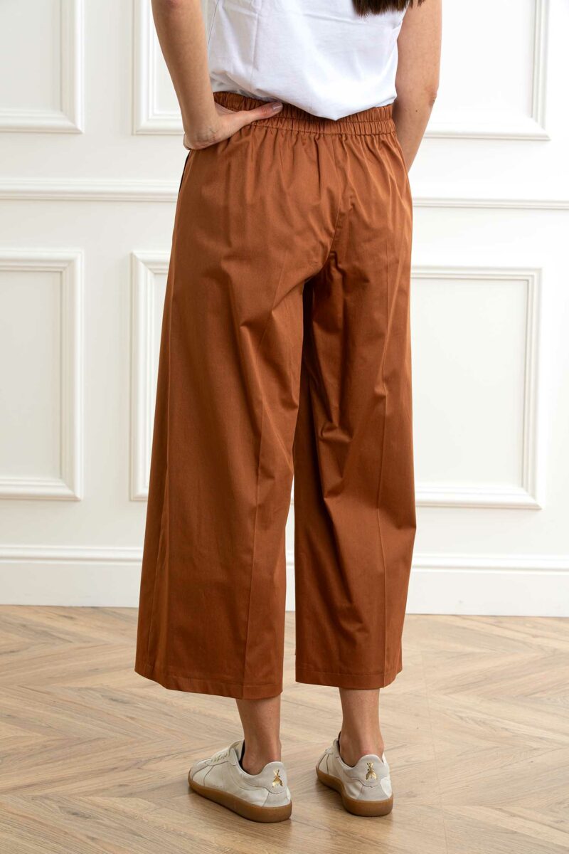 EMME MARELLA-PANTALONE RASO DI COTONE-EMTISBE COCCIO 46