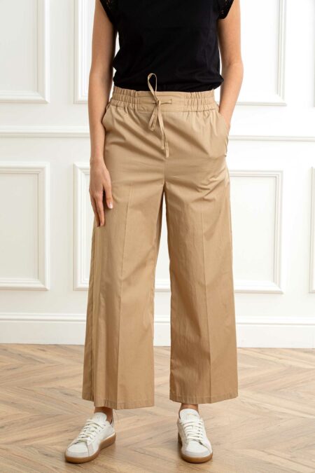 EMME MARELLA-PANTALONE PALAZZO-EMVALETTE SABBIA 46