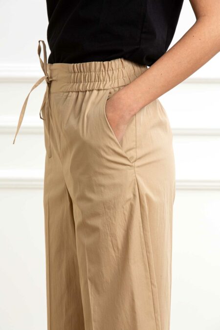 EMME MARELLA-PANTALONE PALAZZO-EMVALETTE SABBIA 46