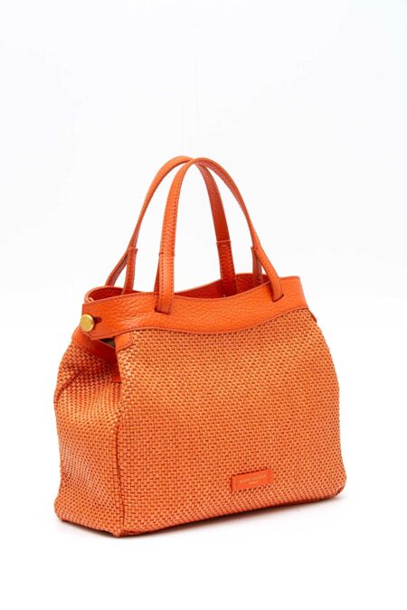 GIANNI CHIARINI FIRENZE-BORSA OTTAVIA PELLE E TESSUTO-GCBS11640CSTTKL CORALLO TU