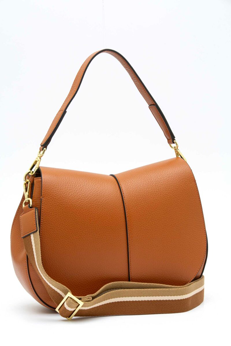 GIANNI CHIARINI FIRENZE-BORSA HELENA ROUND IN PELLE-GCBS6037COMMGRNNA CARAMELLO TU