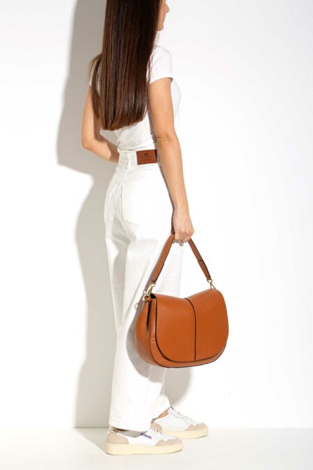 GIANNI CHIARINI FIRENZE-BORSA HELENA ROUND IN PELLE-GCBS6037COMMGRNNA CARAMELLO TU