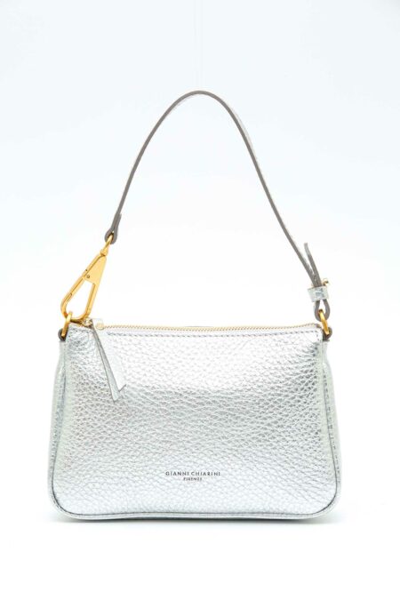 GIANNI CHIARINI FIRENZE-BORSA BROOKE PELLE-GCBS8750TKL SILVER TU