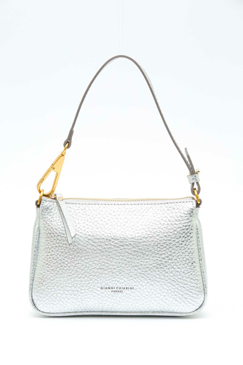 GIANNI CHIARINI FIRENZE-BORSA BROOKE PELLE-GCBS8750TKL SILVER TU