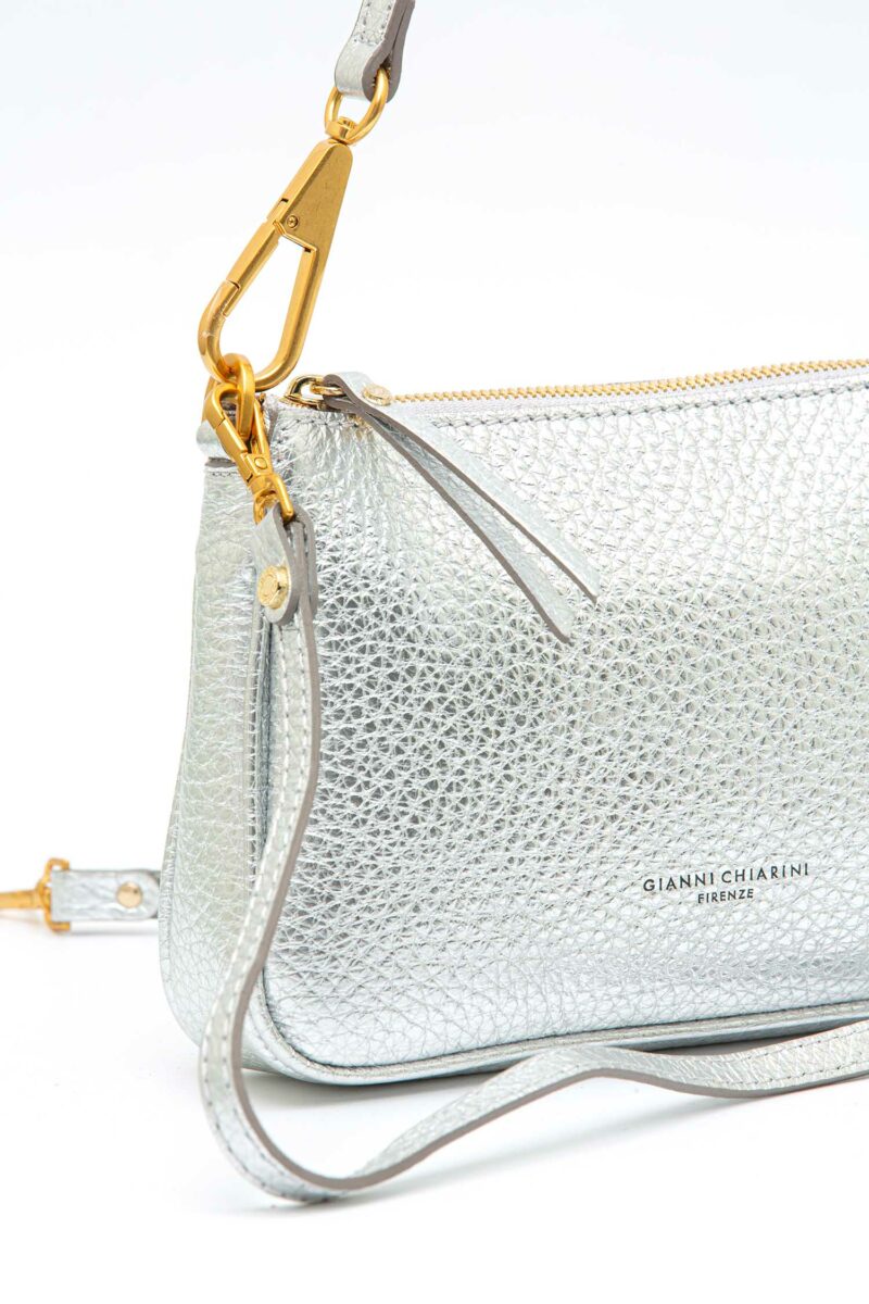 GIANNI CHIARINI FIRENZE-BORSA BROOKE PELLE-GCBS8750TKL SILVER TU