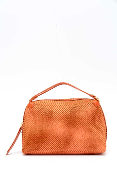 GIANNI CHIARINI FIRENZE-BORSA ALIFA PELLE E TESSUTO-GCBS8788CSTTKL CORALLO TU