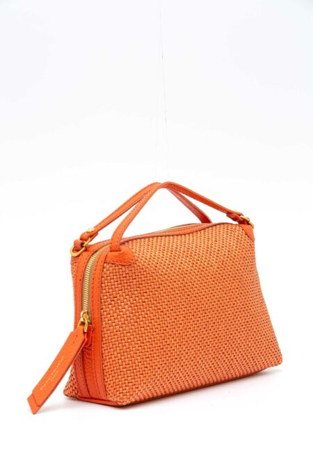 GIANNI CHIARINI FIRENZE-BORSA ALIFA PELLE E TESSUTO-GCBS8788CSTTKL CORALLO TU