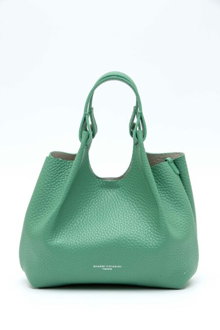 GIANNI CHIARINI FIRENZE-BORSA DUA IN PELLE-GCBS9719RNGDBL MENTA TU