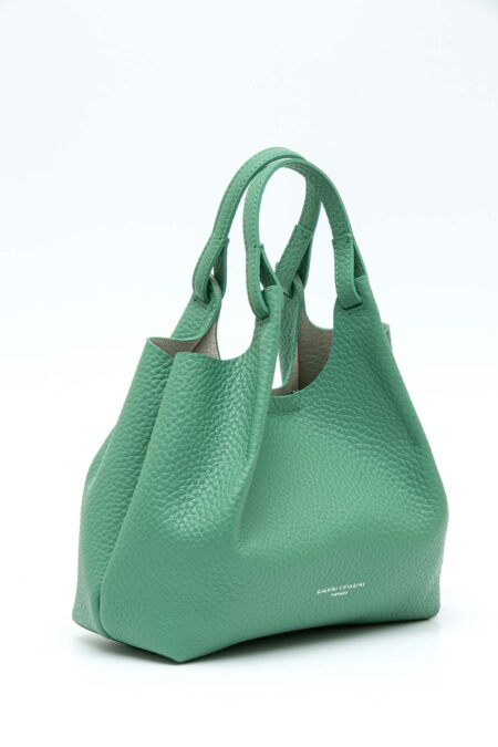 GIANNI CHIARINI FIRENZE-BORSA DUA IN PELLE-GCBS9719RNGDBL MENTA TU