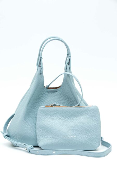 GIANNI CHIARINI FIRENZE-BORSA DUA IN PELLE-GCBS9719RNGDBL SKY TU