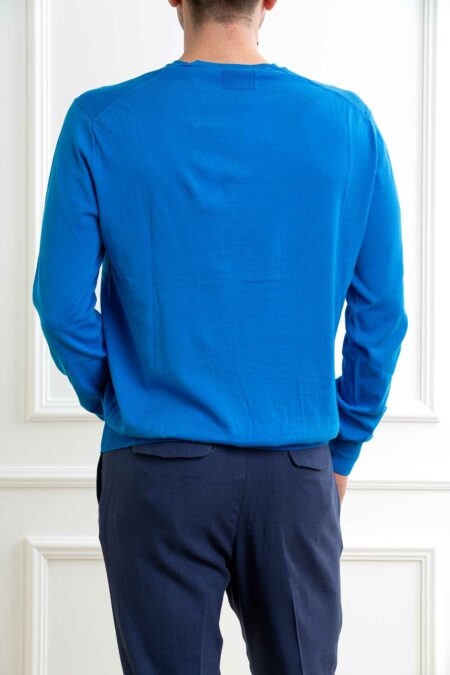 HOSIO-MAGLIA GIRO FINEZZA 16 COTONE-HO100M01P5 NAUTICO XL
