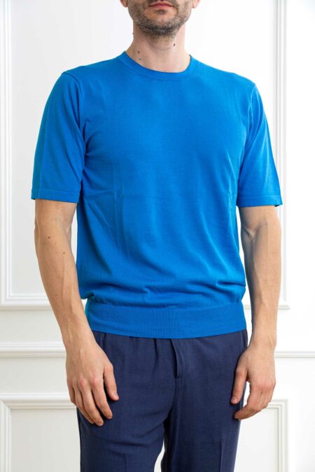 HOSIO-MAGLIA GIRO MEZZA MANICA F16 COTONE-HO100M03P5 NAUTICO XL