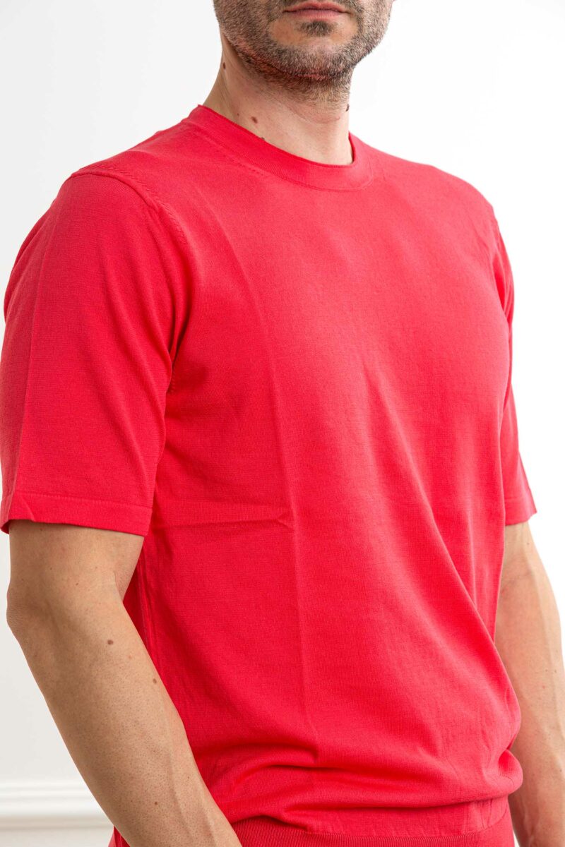 HOSIO-MAGLIA GIRO MEZZA MANICA F16 COTONE-HO100M03P5 ROSSO XL