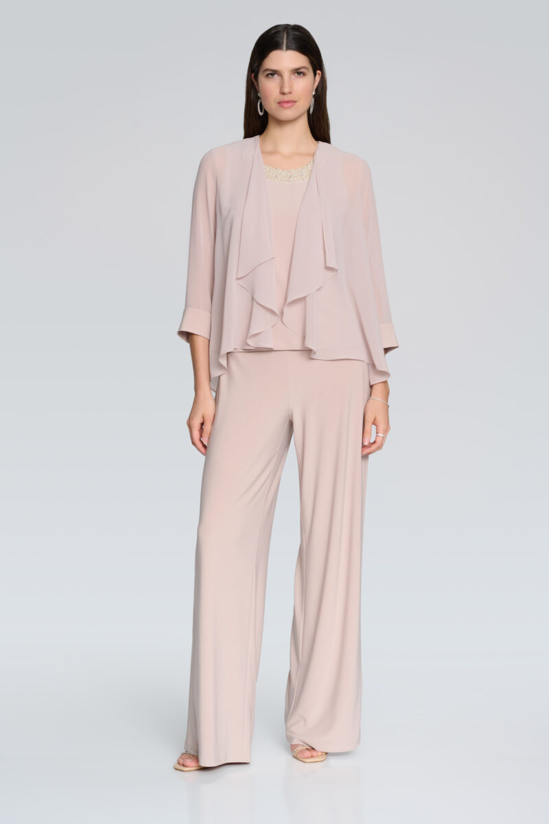 JOSEPH RIBKOFF-PANTALONE PALAZZO-JOS221340S24 SAND 46