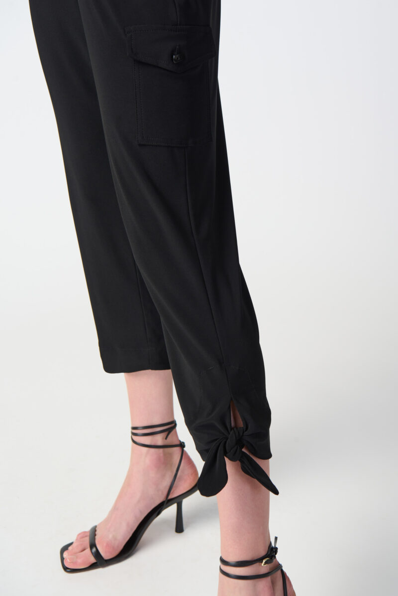 JOSEPH RIBKOFF-PANTALONE JOGGING EFFETTO MAGLIA-JOS241111 NERO 44