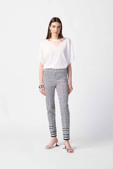 JOSEPH RIBKOFF-PANTALONE FANTASIA-JOS241186 VANIBLACK 46