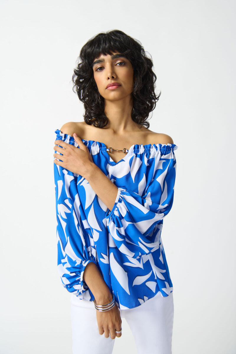 JOSEPH RIBKOFF-BLUSA-JOS242028 BLUE 44